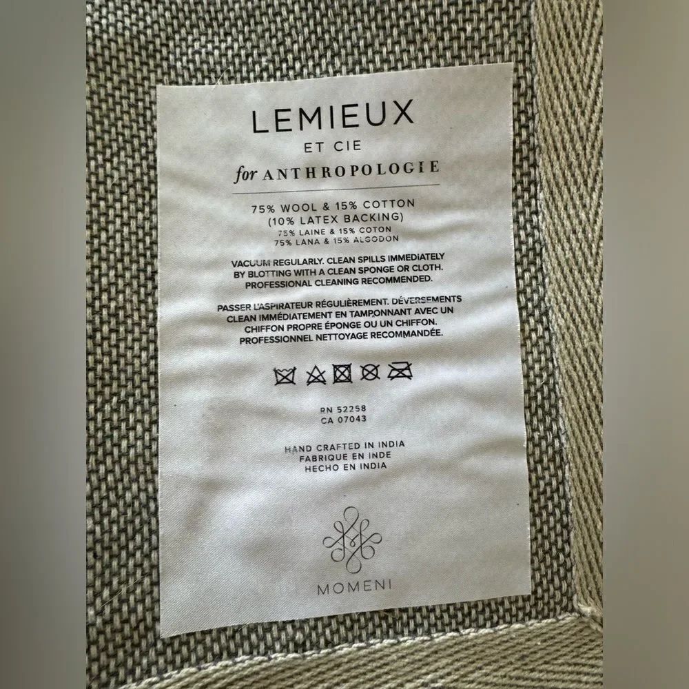 NEW LEMIEUX ET CIE HAND TUFTED LES FORMES RUG 2 X 3 - Picture 3 of 3